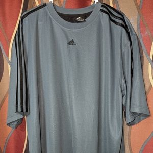 Adidas 2xl grey w/blk trim